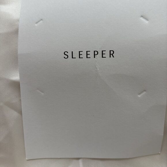 SLEEPER Boheme Feather-trimmed Midi Slip Dress in Ecovero White - Picture 11 of 11